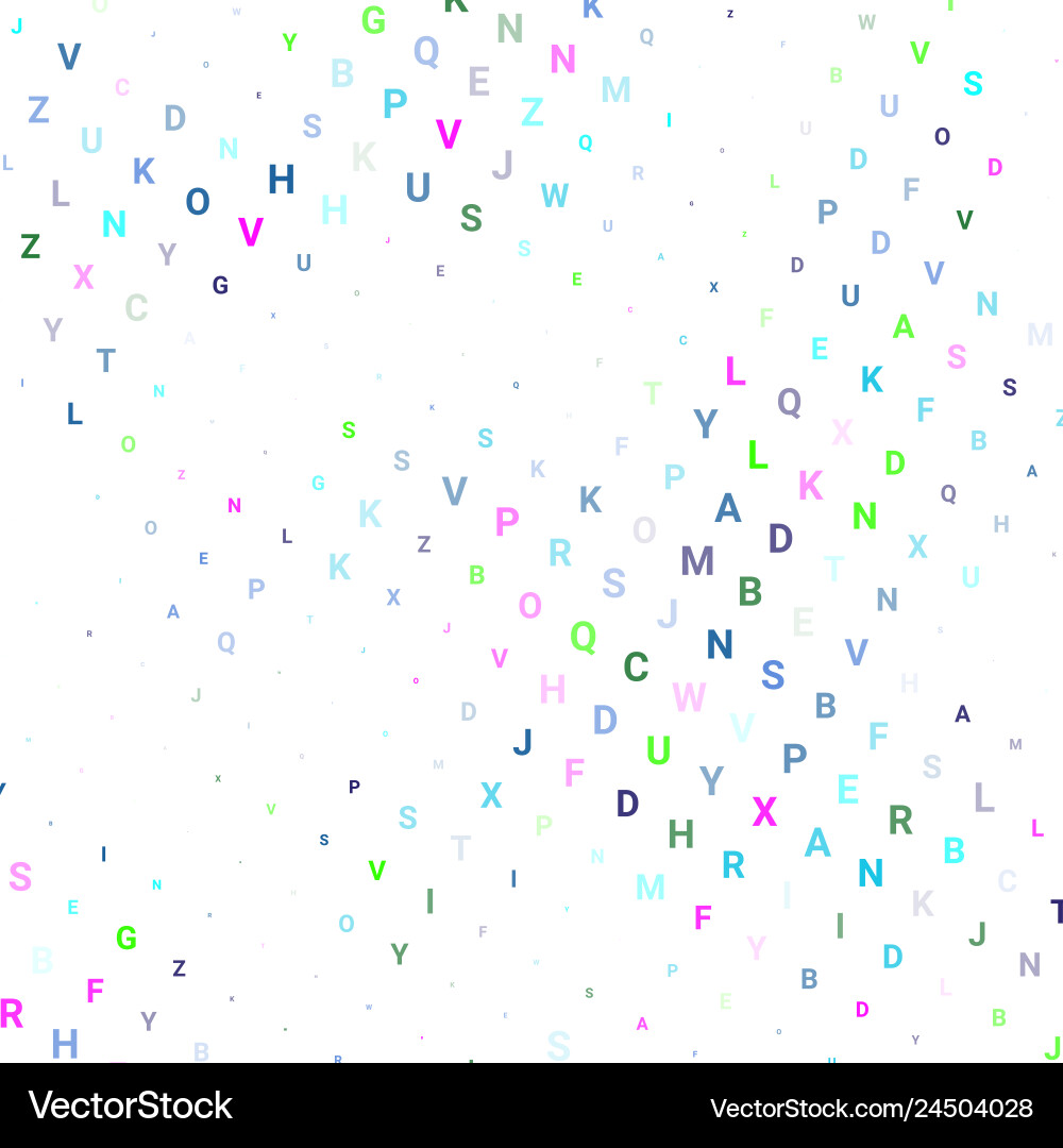 Abstract texture with letters vector image