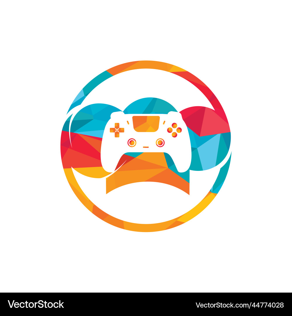 Chef hat with game console logo icon design Chef hat with game console logo icon design Vector Image