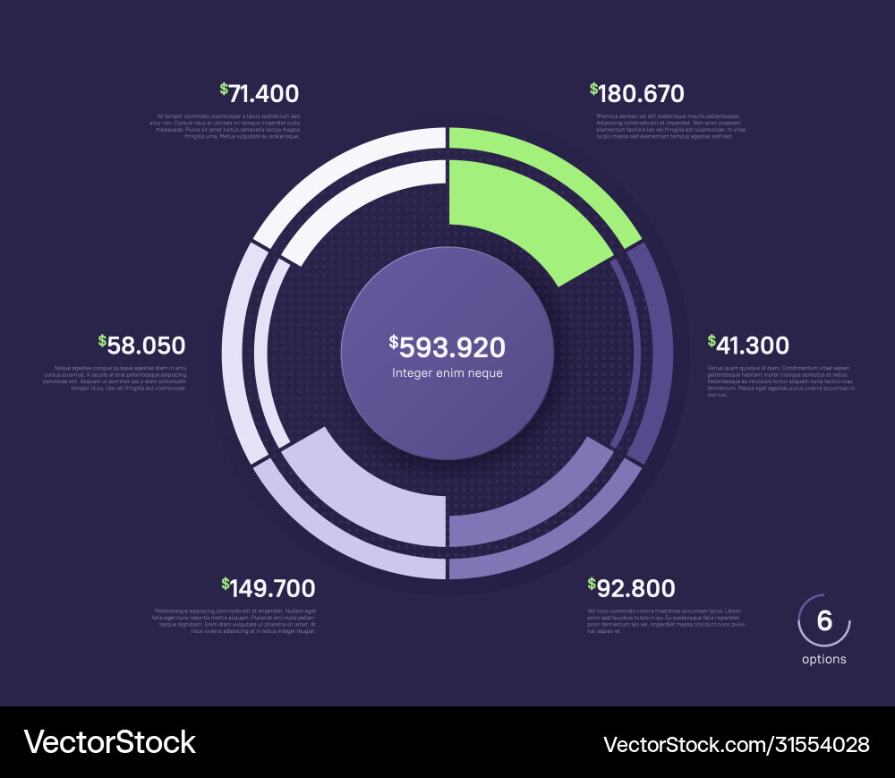 Circle chart design modern template Circle chart design modern template vector image