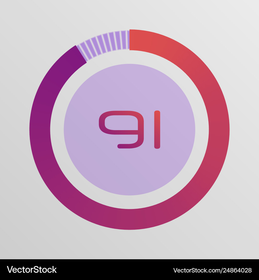 Circular interval timer Circular interval timer vector image