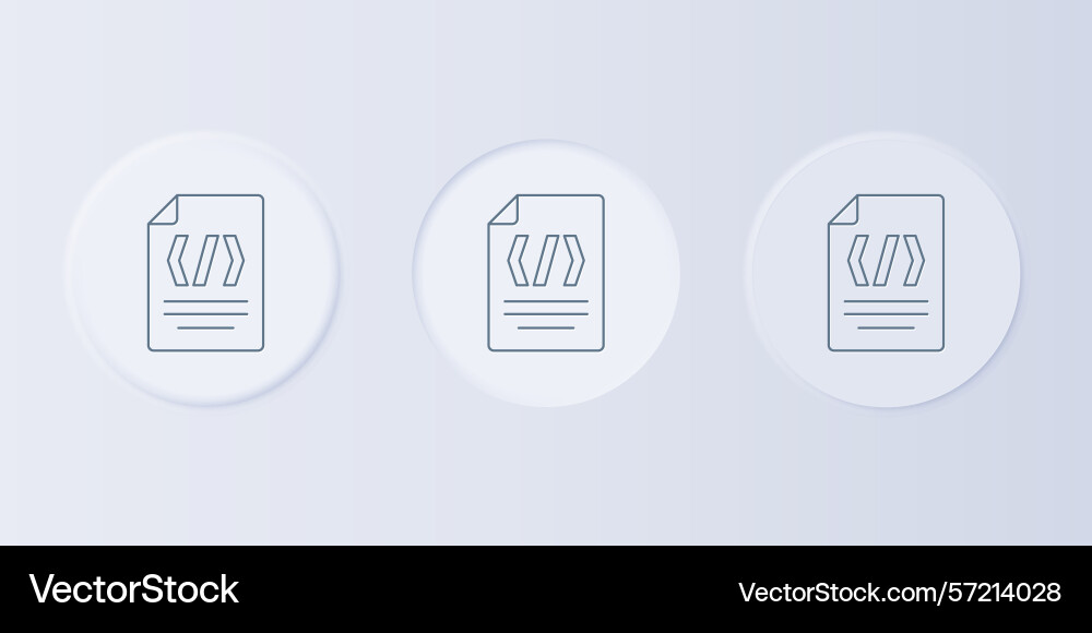 Grey binary code icon isolated on grey background Grey binary code icon isolated on grey background vector image