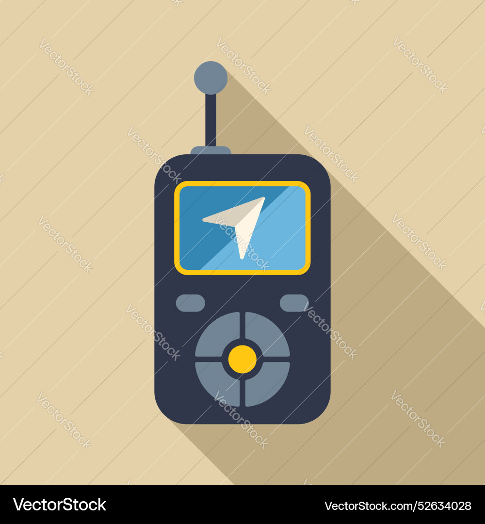 Handheld gps device displaying location with a map Handheld gps device displaying location with a map vector image