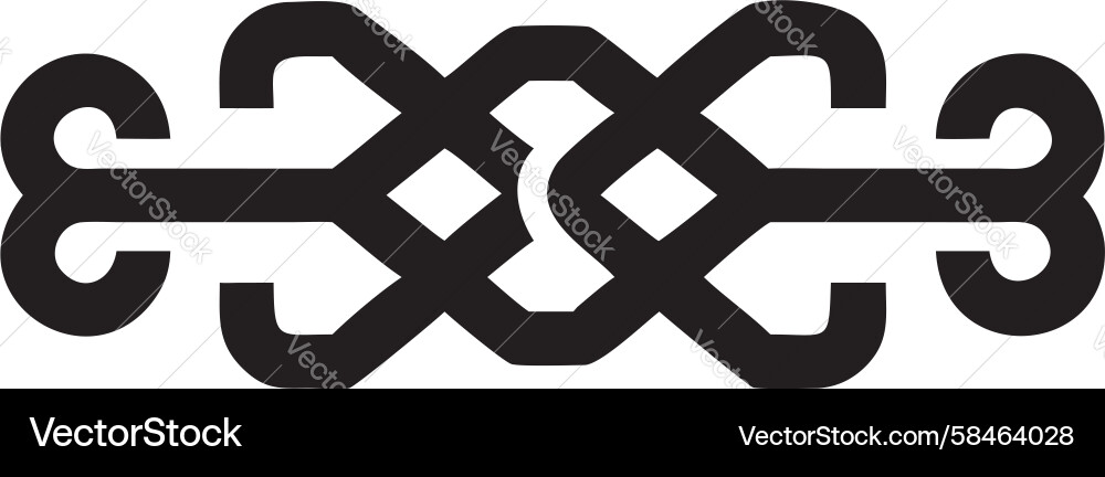 Interlocking Loop Pattern Vector Image