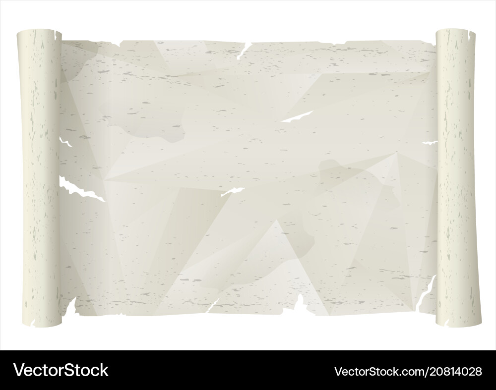 Old scroll sheet of torn paper Old scroll sheet of torn paper vector image