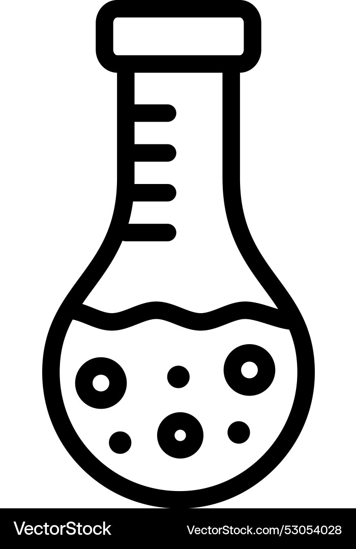 Round flask icon design Vector Image
