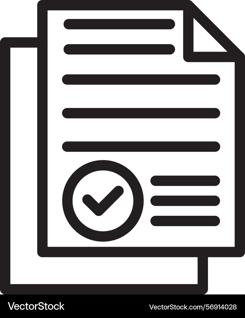 Whitepaper linear style icon design vector image
