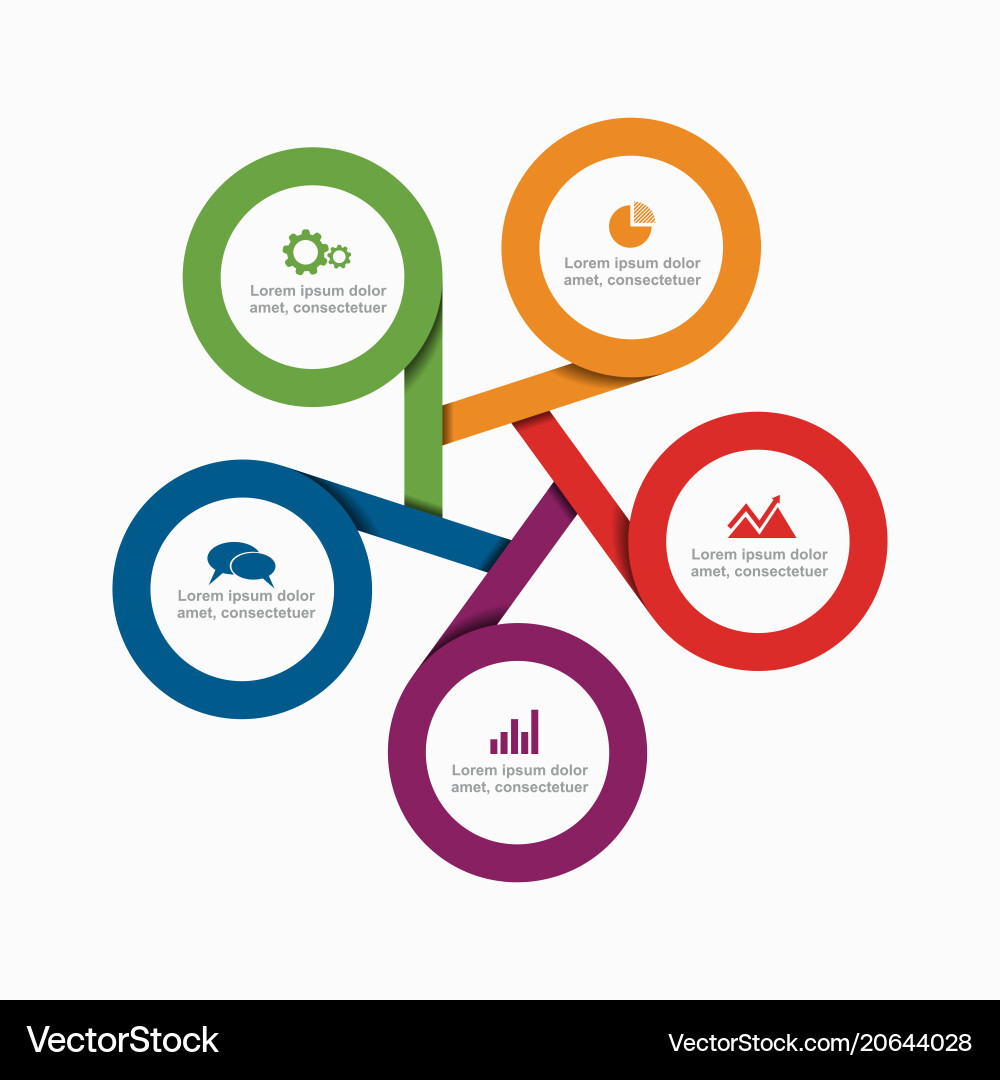 Workflow Diagram Template Vector Image