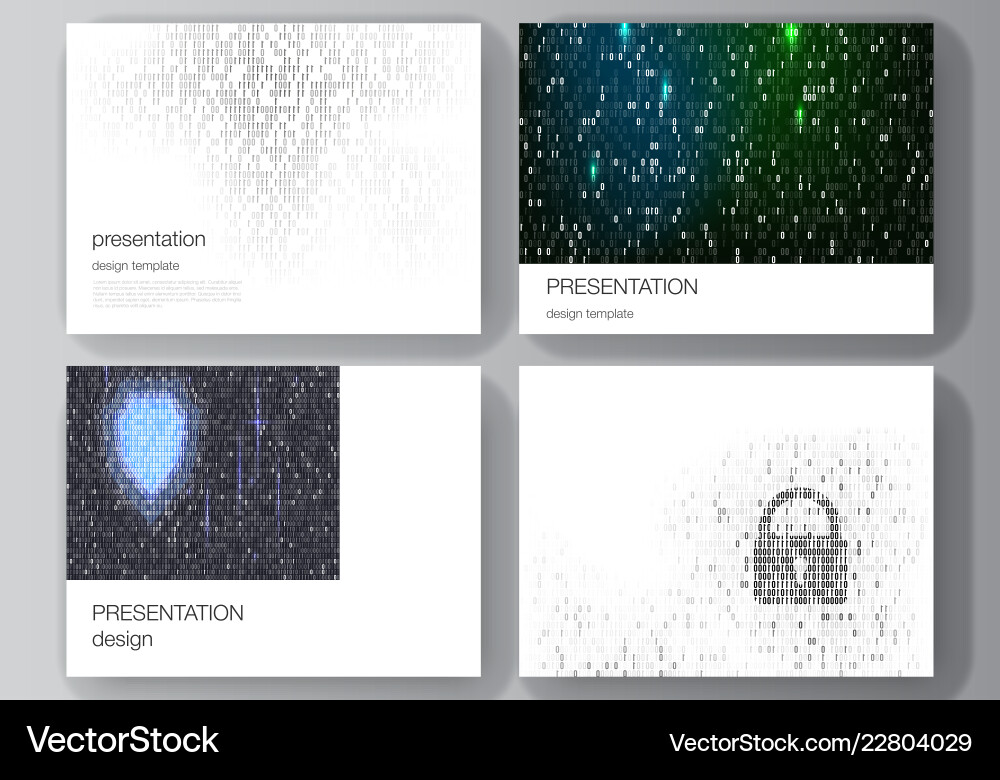 Abstraktes Binary Code Layout Vektorbild