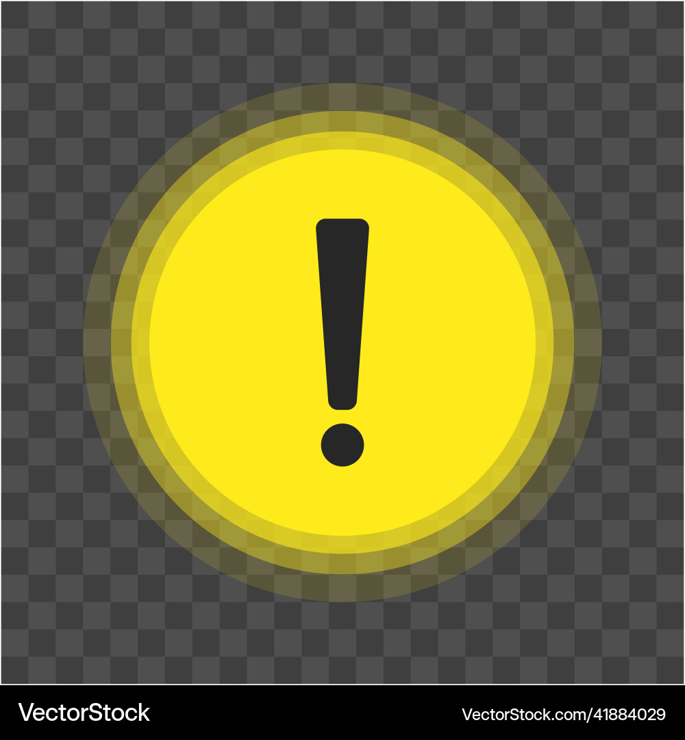 Alert icon isolated on a transparent background Alert icon isolated on a transparent background vector image