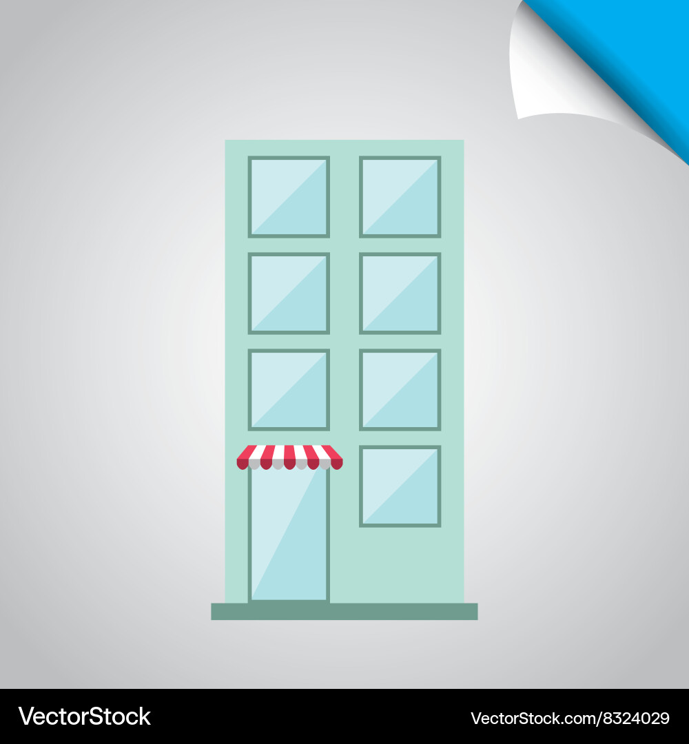 Building front design vector image