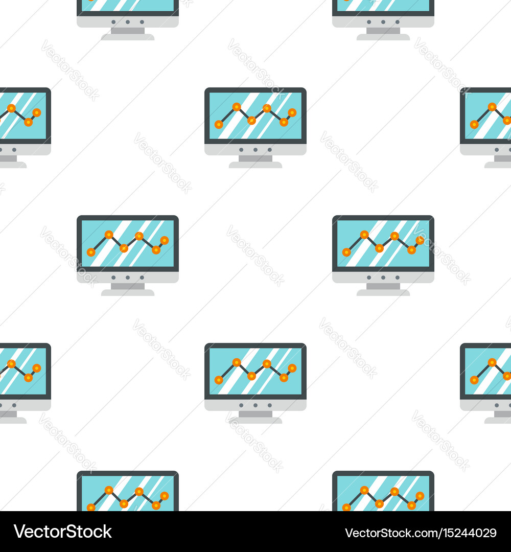 Business graph pattern seamless Vector Image