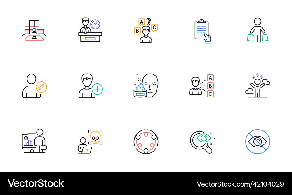 Cyber attack presentation time and edit user line Cyber attack presentation time and edit user line vector image