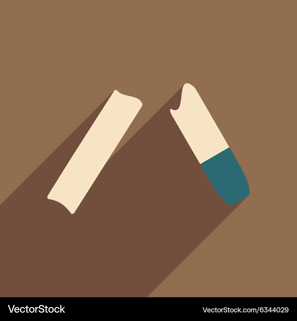 Flat with shadow icon and mobile application Vector Image