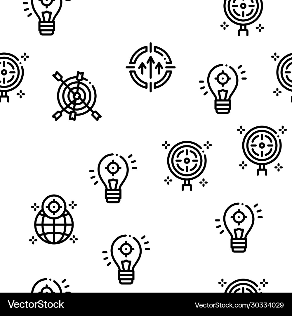 Goal target purpose seamless pattern Goal target purpose seamless pattern vector image