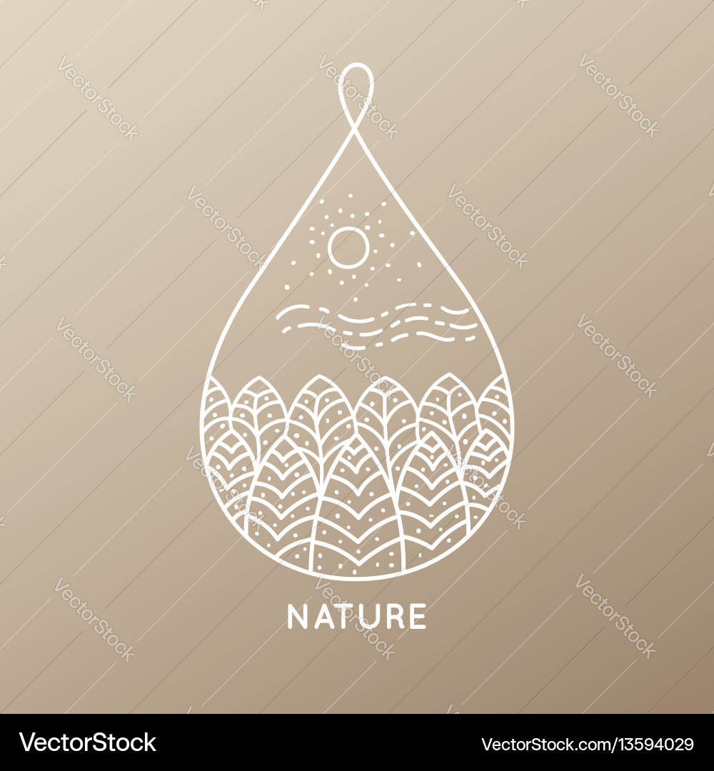 Icon nature Icon nature vector image