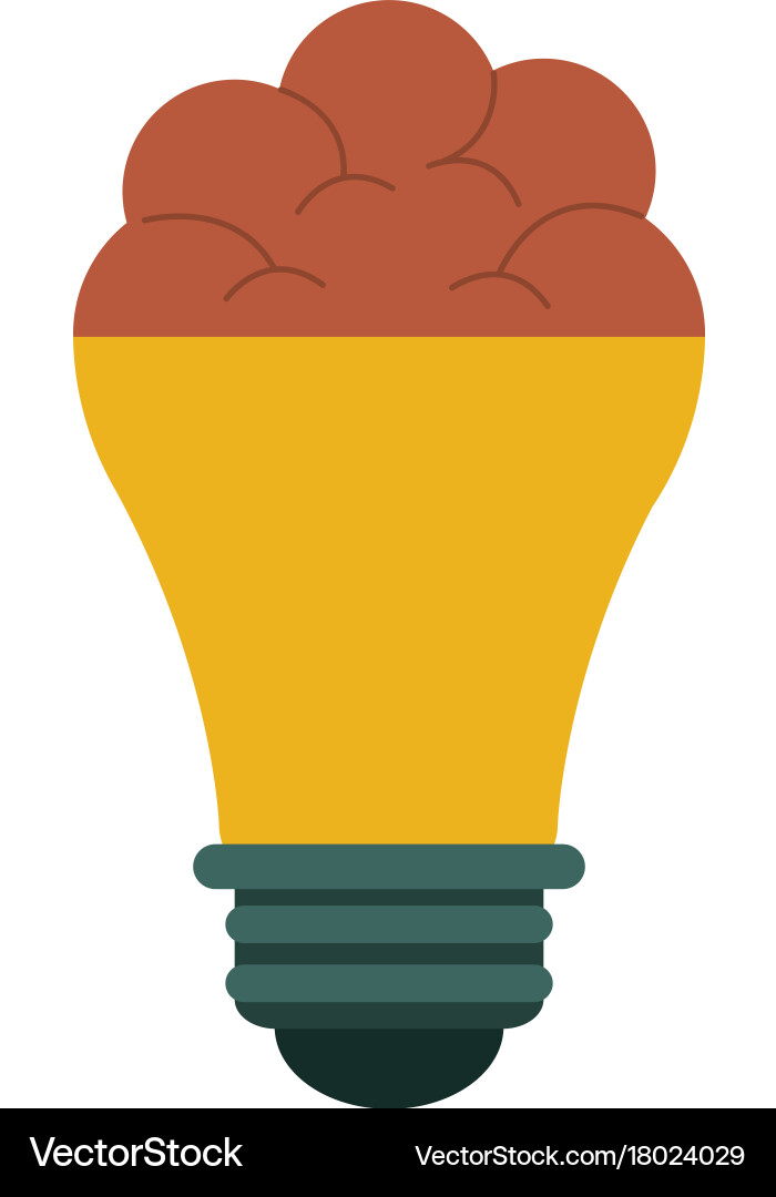 Lightbulb idea concept icon image Vector Image