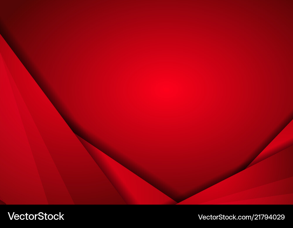 Metallic Red Frame Abstract Tech vector image