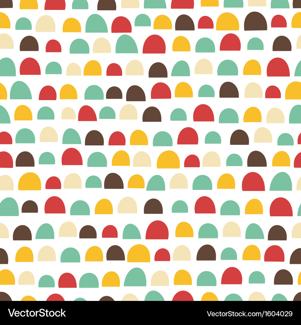 Retro Mosaic Circle Pattern vector image