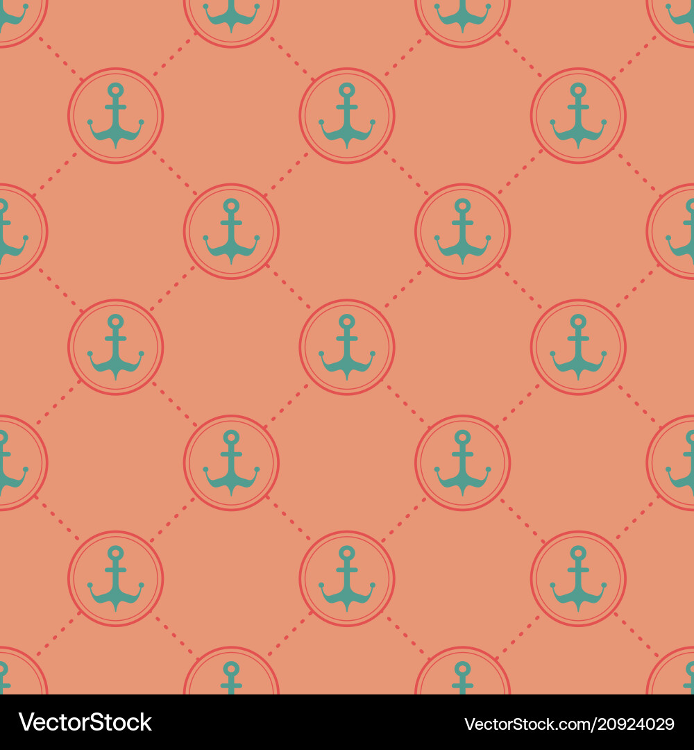 Seamless nautical pattern with anchors Seamless nautical pattern with anchors vector image