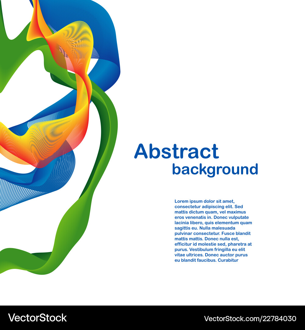 Abstract colorful shapes and lines background Vector Image