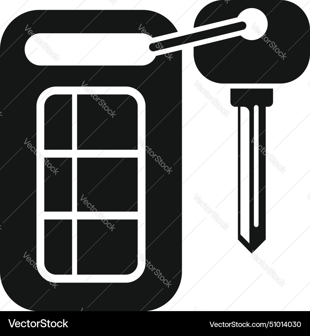Car remote control key icon simple smart Car remote control key icon simple smart vector image
