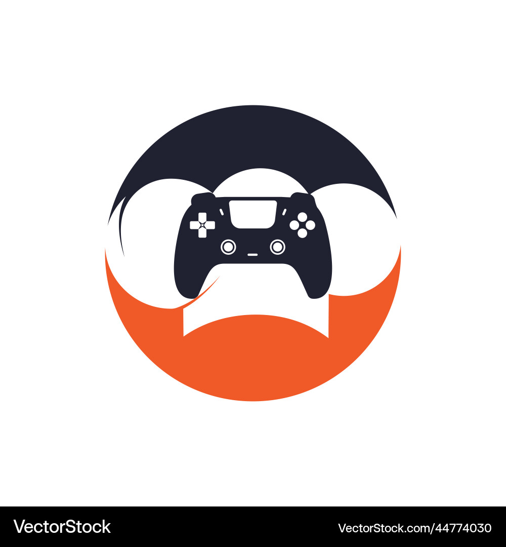 Chef hat with game console logo icon design Chef hat with game console logo icon design vector image