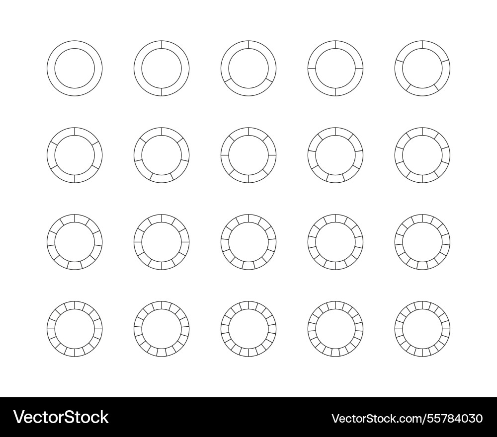 Circle section graph circular chart pie diagram Circle section graph circular chart pie diagram vector image