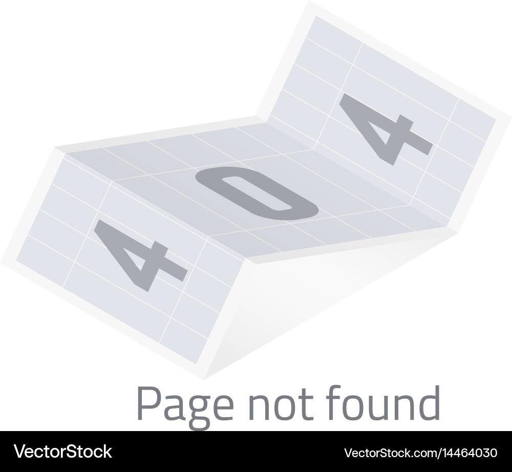 Error 404 Page - Website Error vector image