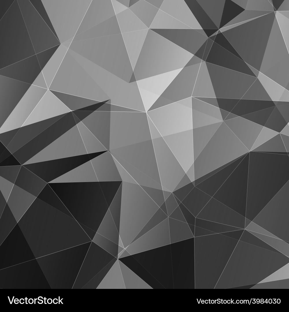 Geometric Gray Triangle Pattern vector image