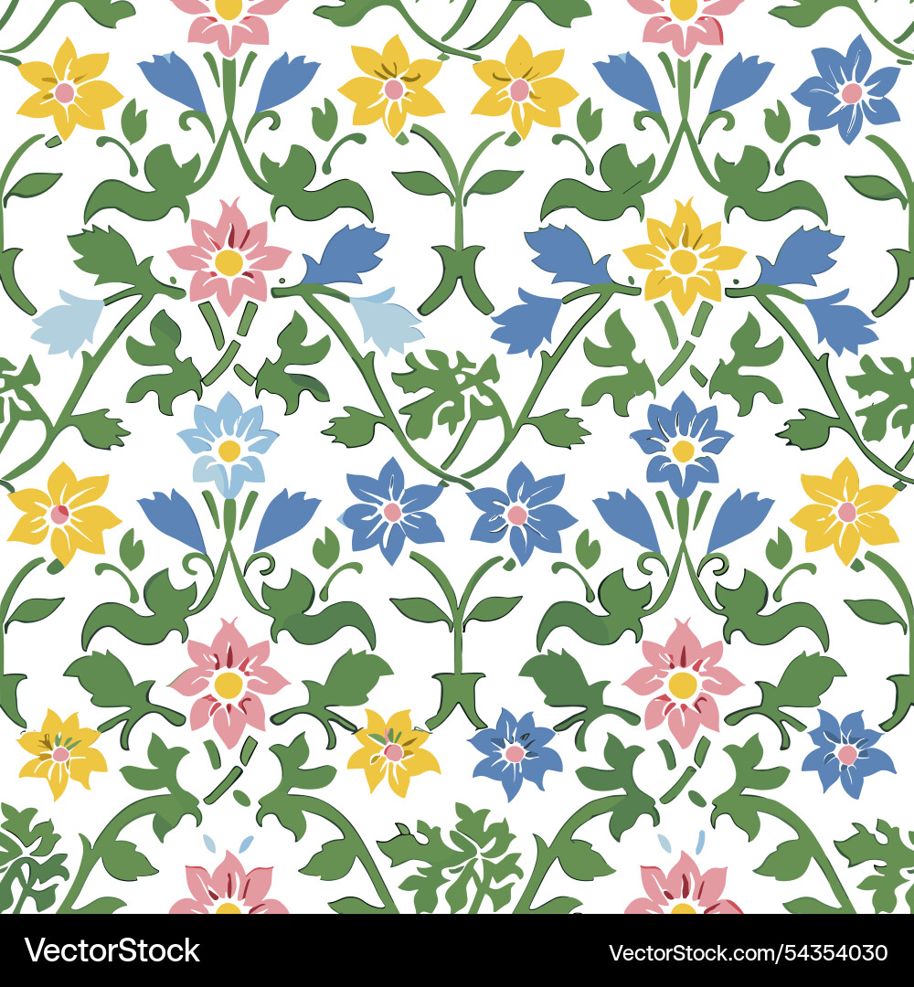 Mediterranean Arabesque Pattern Vector Image