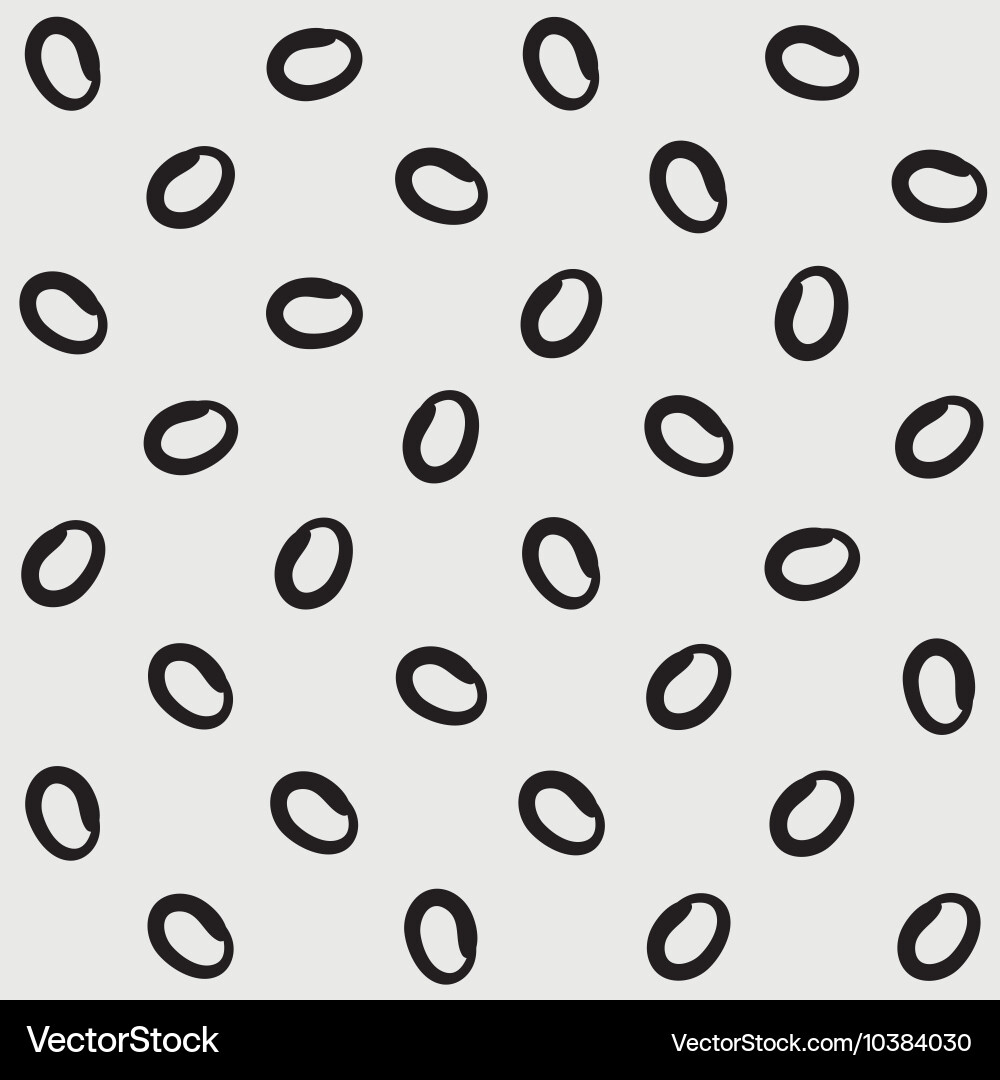 Minimal monochrome handwritten pattern dots vector image