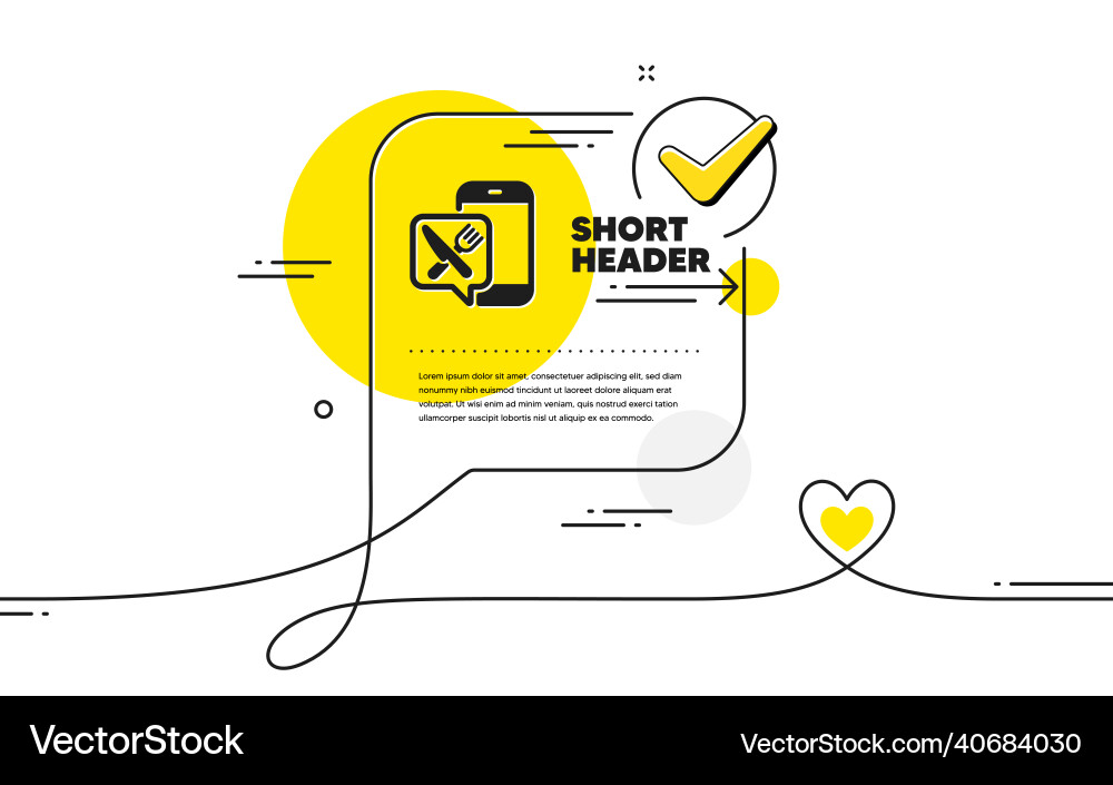 Restaurant food app icon contactless meal order Restaurant food app icon contactless meal order vector image