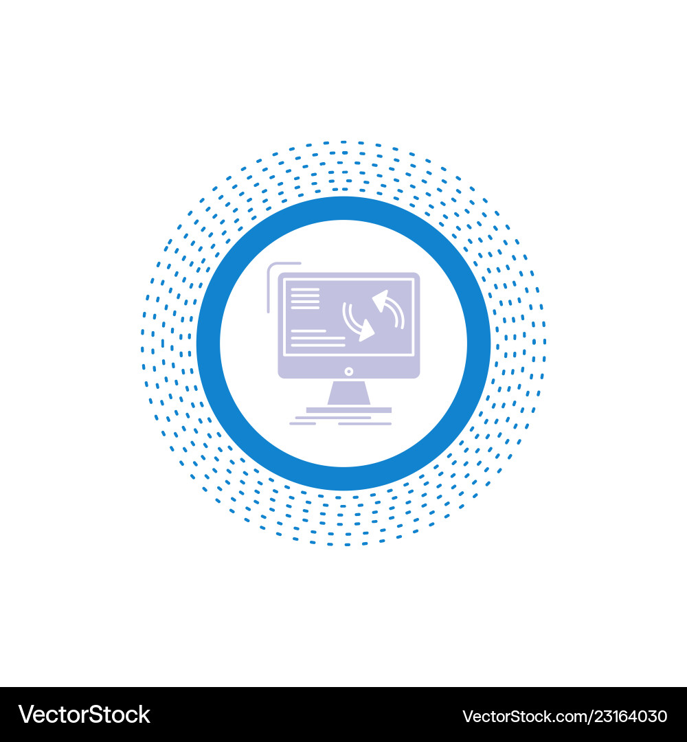 Synchronisieren von Informationsdaten-Computern vektorbild
