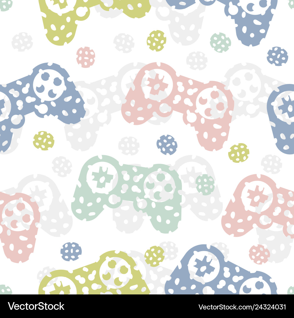 Abstract Game Controller Pattern vector image