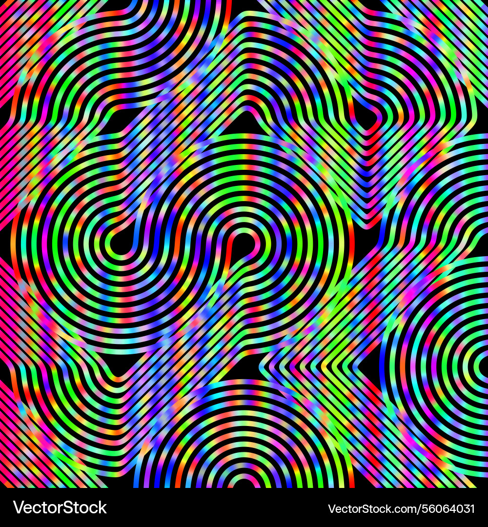 An abstract pattern of multi-colored concentric An abstract pattern of multi-colored concentric vector image