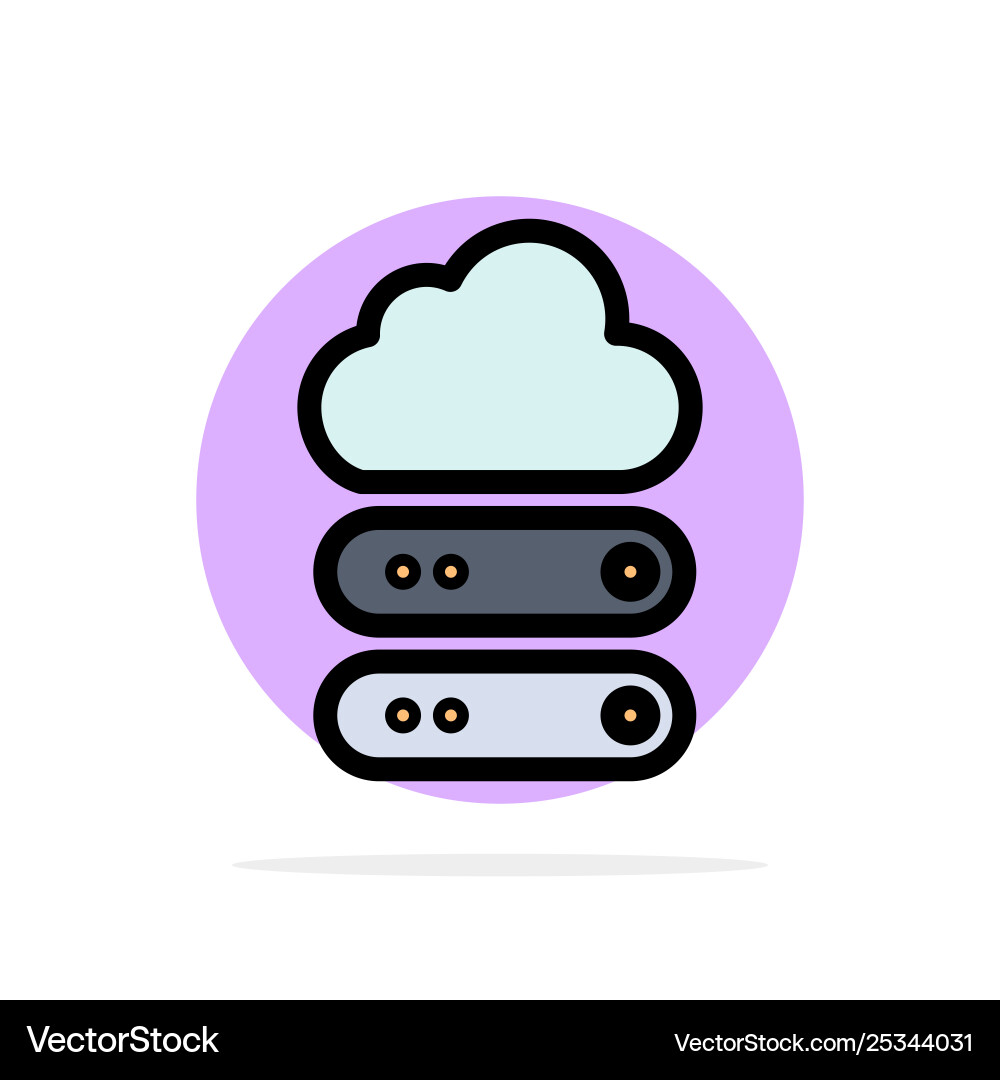 Big cloud data storage abstract circle background Big cloud data storage abstract circle background vector image