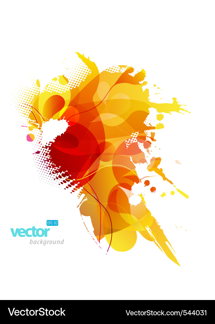 Dynamic Colorful Splash Vector Image