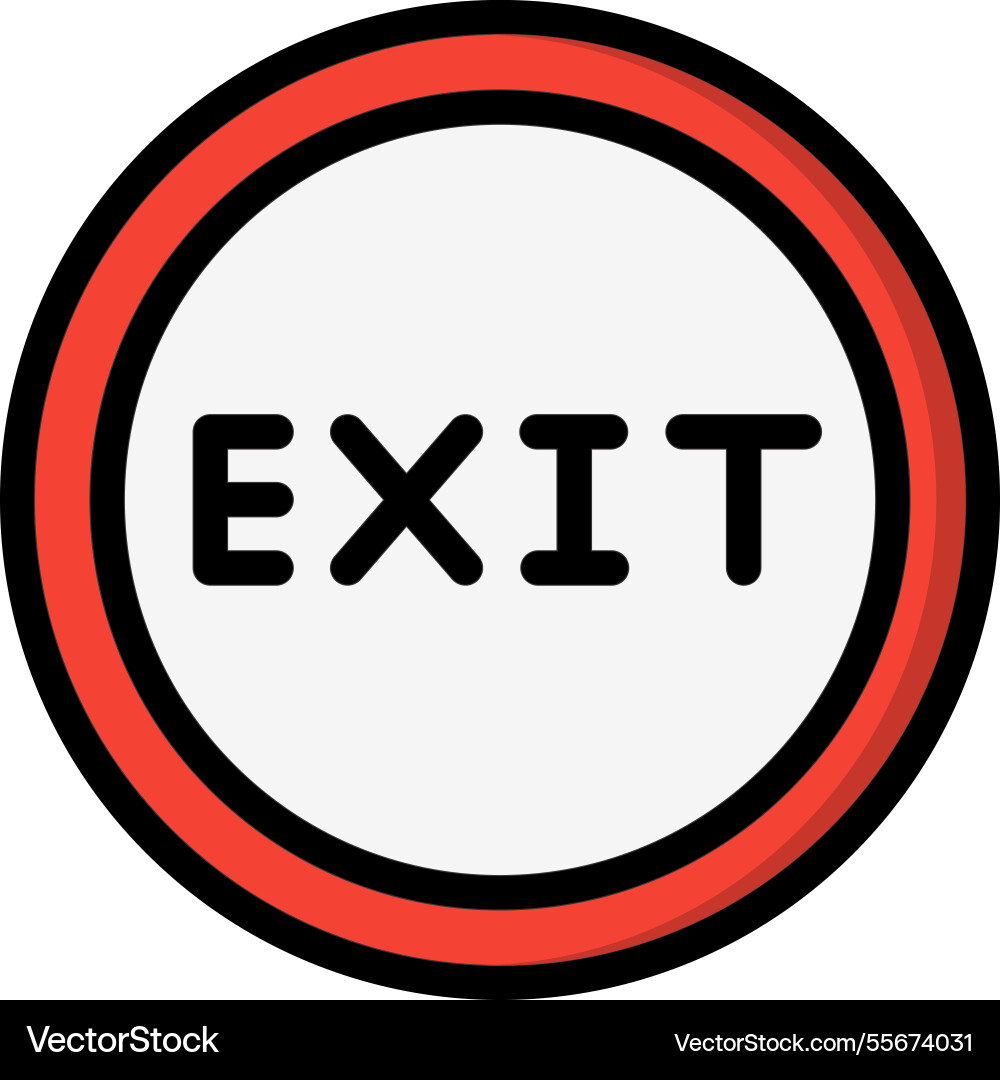 Exit icon design Vector Image