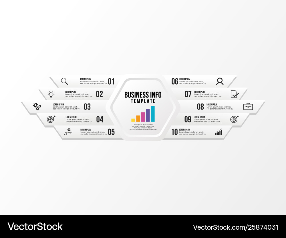 Infographic design template with options steps Vector Image