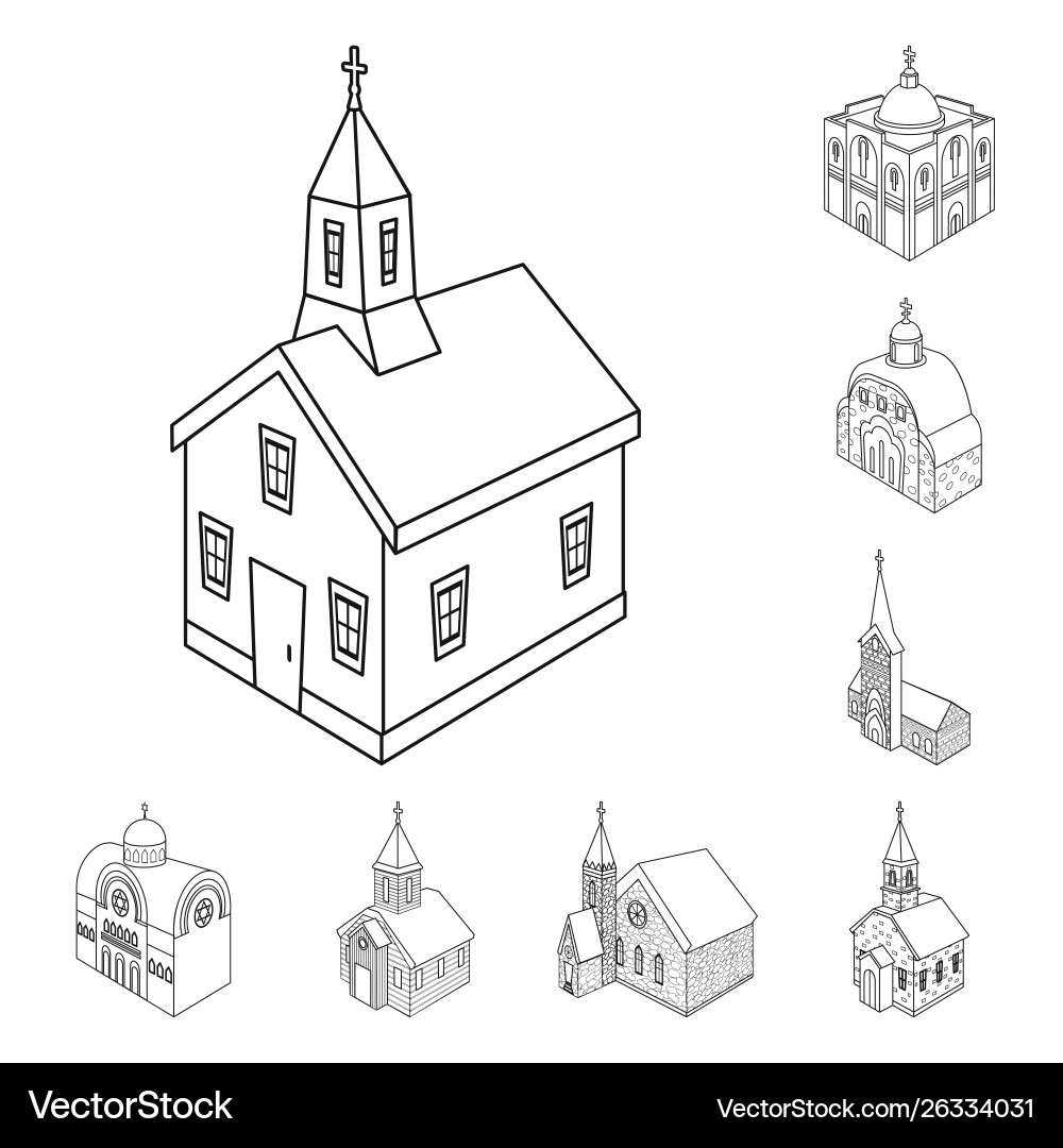 Isolated object architecture and building icon Vector Image