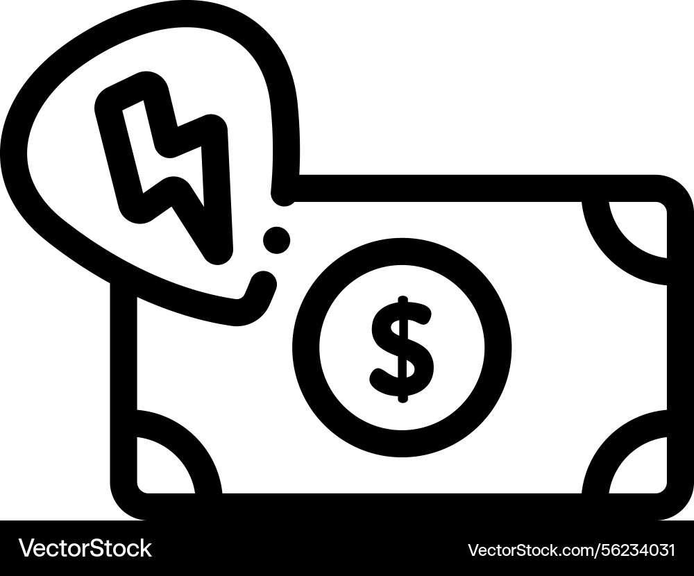 Payment method icon thin linear style design Payment method icon thin linear style design vector image