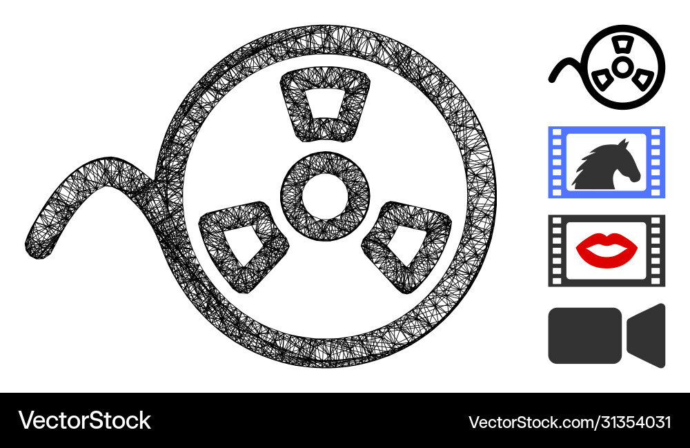 Tape roll web mesh Vector Image