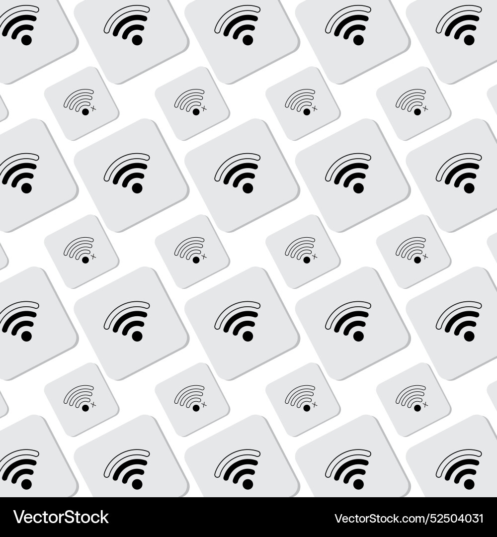 Wi-fi zone icon pattern background Vector Image