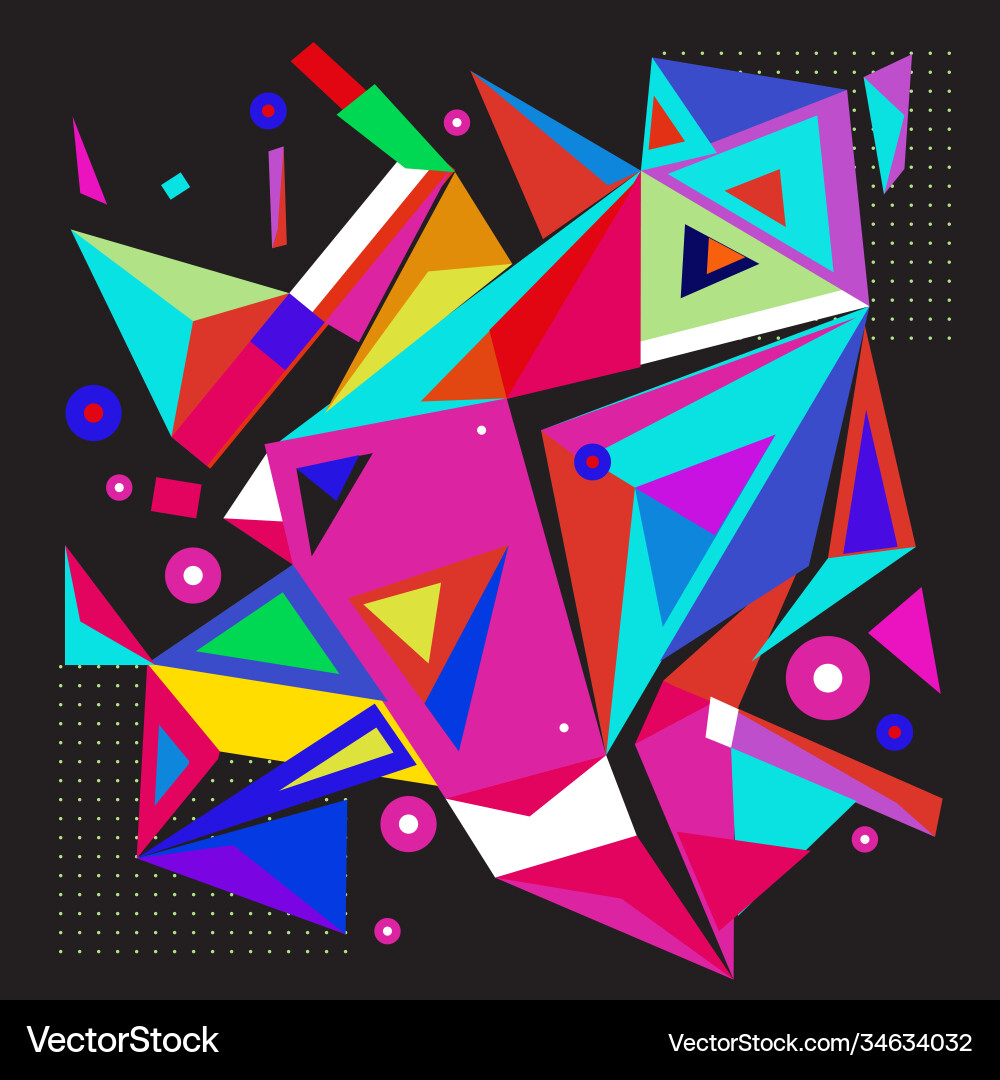 Abstract modern triangles background pattern Abstract modern triangles background pattern Vector Image