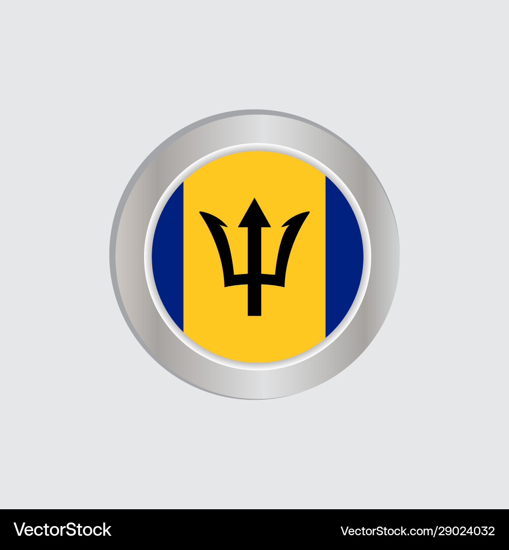 Barbados Flagge ist horizontal isoliert Barbados Flagge ist horizontal isoliert vektorbild