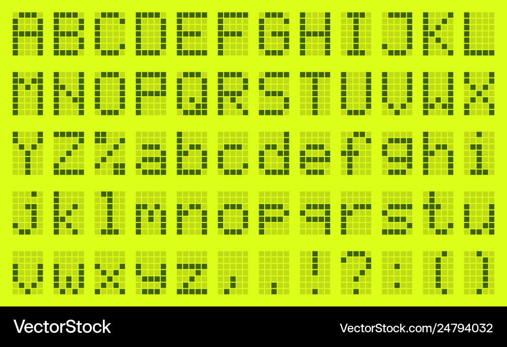 Digital Matrix Display vector image