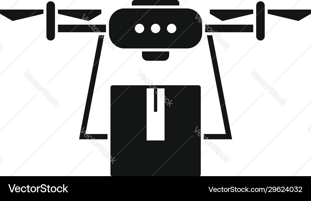 Export drone delivery icon simple style Vector Image