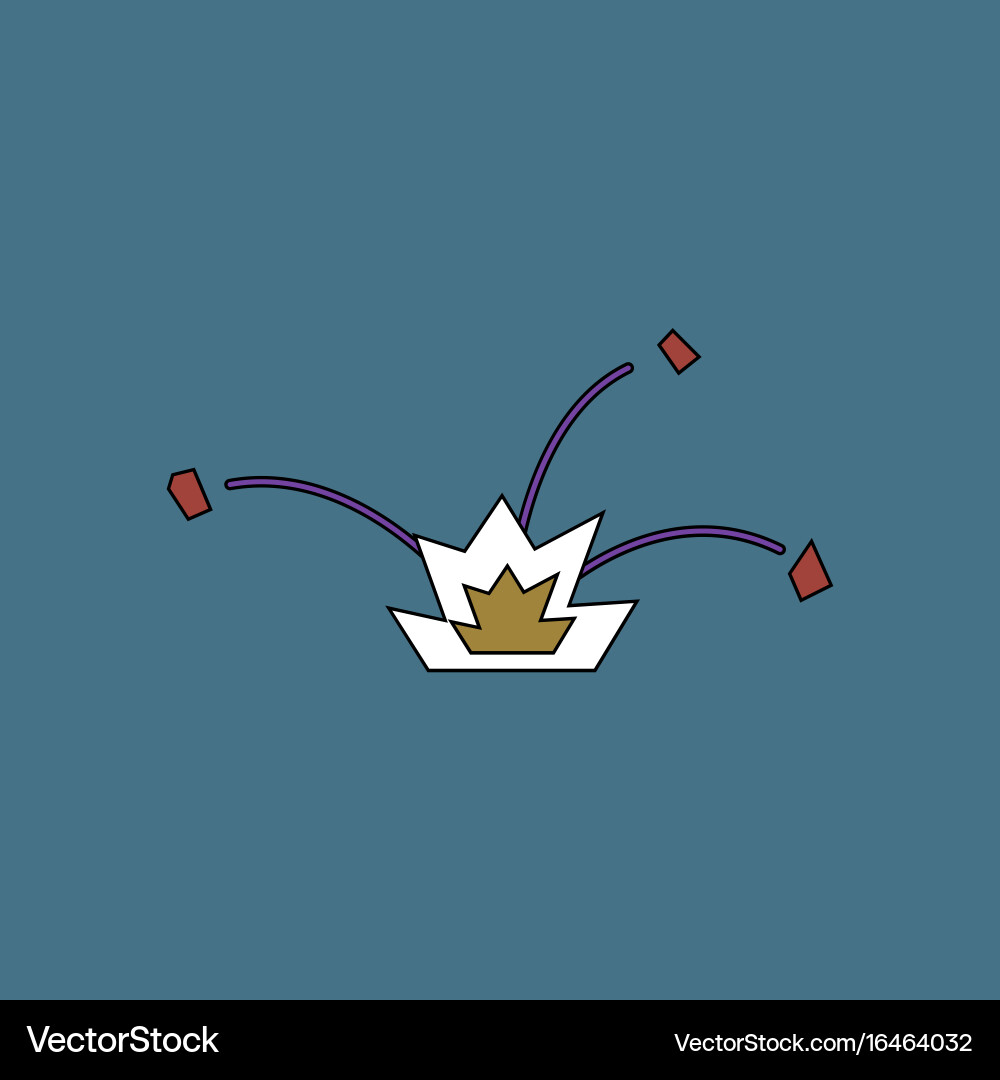 Flat icon design collection explosion and shards Vector Image