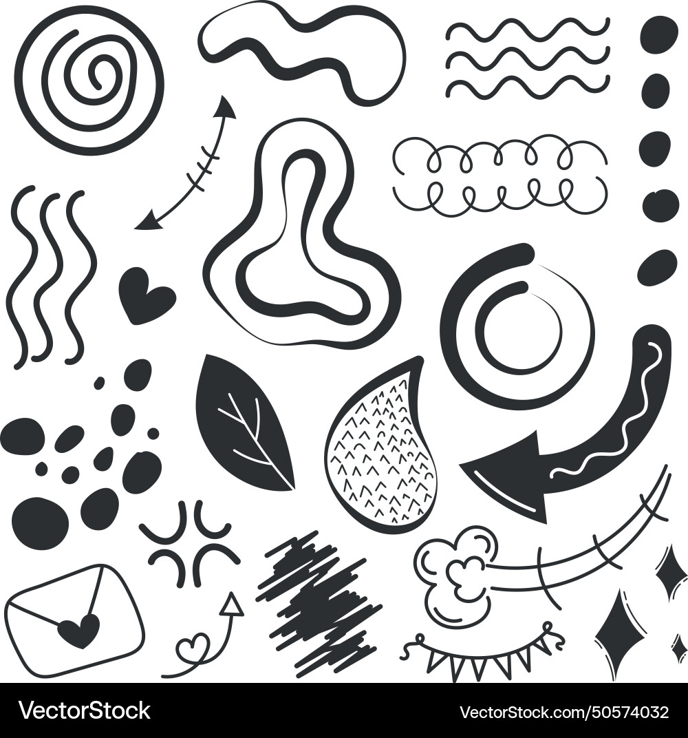 Hand draw colored pattern background vector image