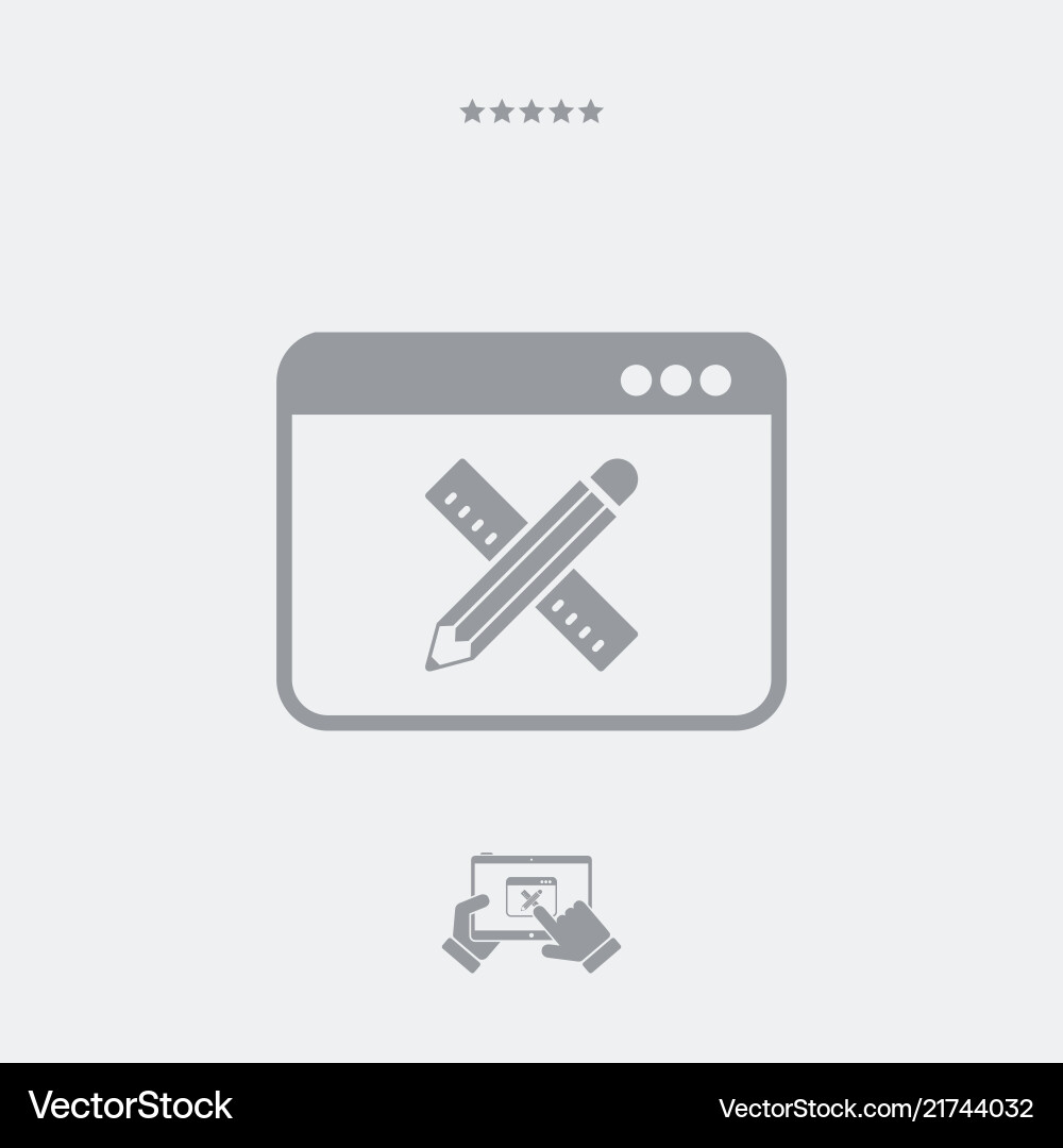 Software for design icon vector image
